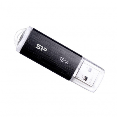 Флэшка 16Gb USB 2.0 Silicon Power Ultima U02, черная SP016GBUF2U02V1K