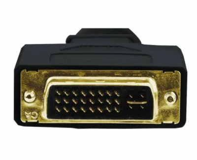 Переходник DVI-VGA Gembird  A-DVI-VGA-BK, 24M/15F, черный