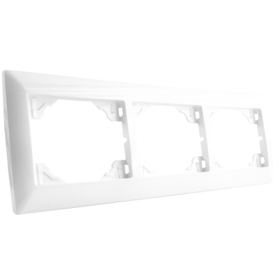 Рамка тройная, горизонтальная, белый Efapel 70931