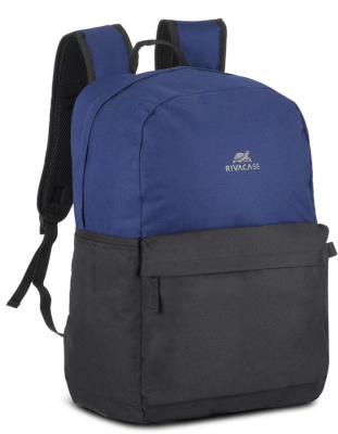 Рюкзак для ноутбука 15.6 Riva Mestalla 5560 синий черный полиэстер