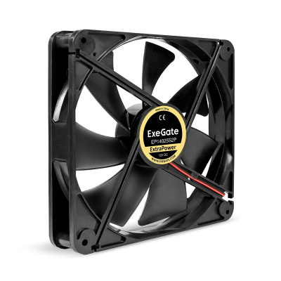Вентилятор 140x140x25mm ExeGate ExtraPower EP14025S2P (подшип. скольжения 2pin 1600RPM, 31dBA)